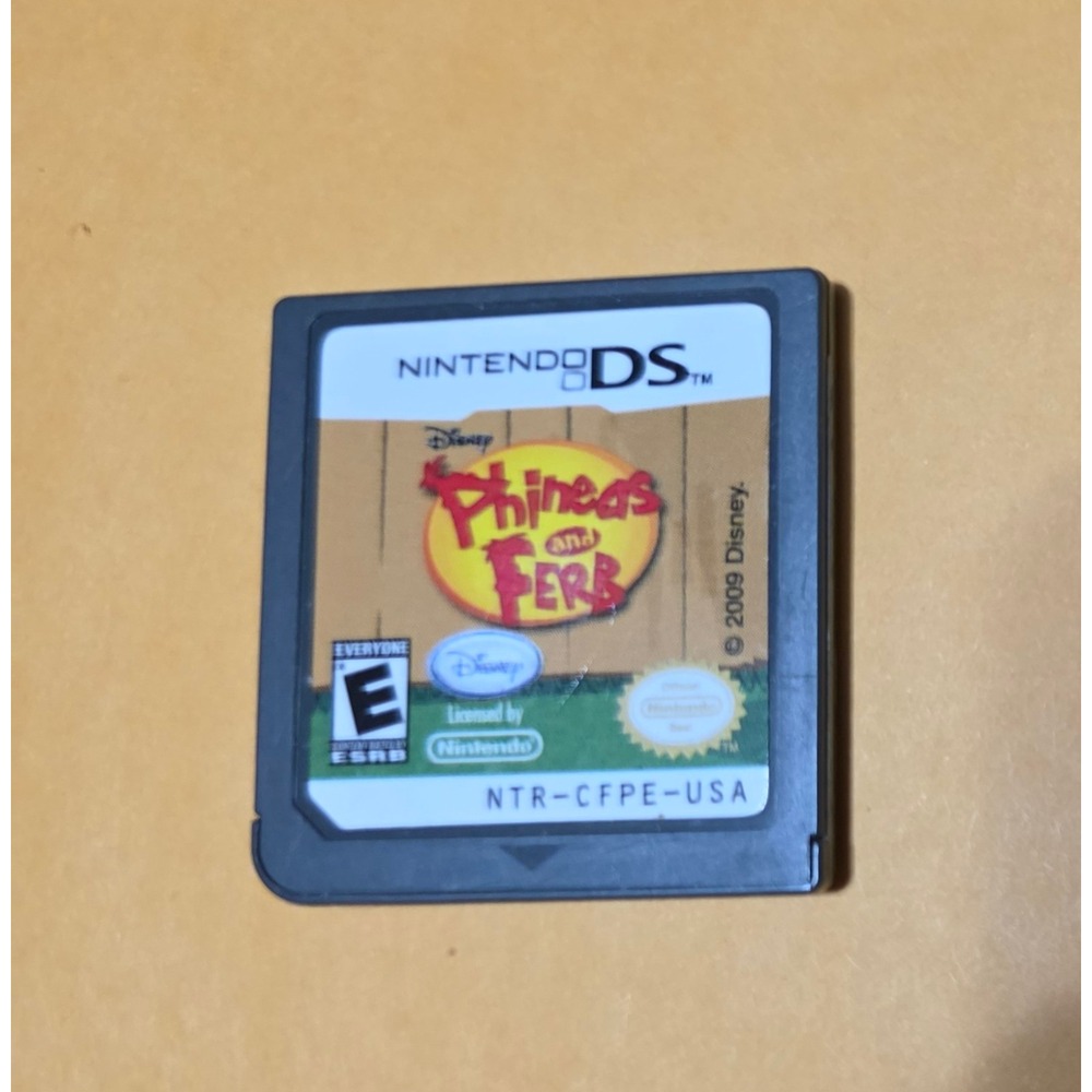 Phineas and Ferb Nintendo DS Game NTR-CFPE-USA Disney Cartridge